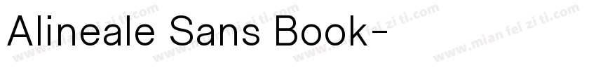 Alineale Sans Book字体转换